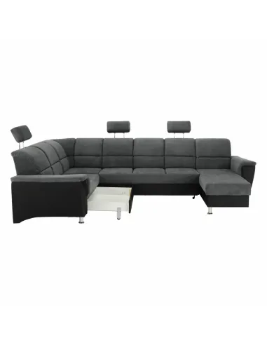 Colțar SANTIAGO U, living, 325x86/106x168/217 cm, piele eco & textil | MobilaOK