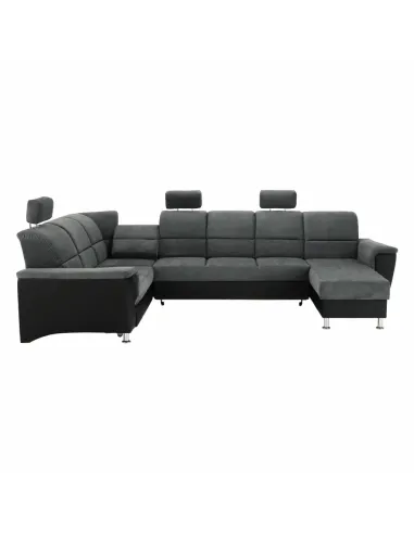 Colțar SANTIAGO U, living, 325x86/106x168/217 cm, piele eco & textil | MobilaOK