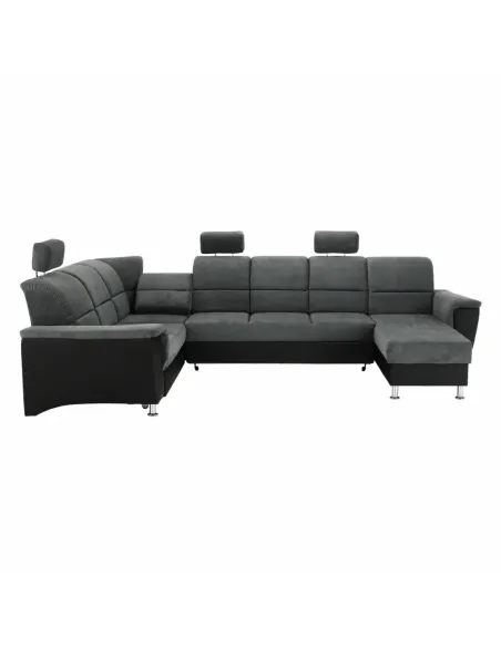 Colțar SANTIAGO U, living, 325x86/106x168/217 cm, piele eco & textil | MobilaOK