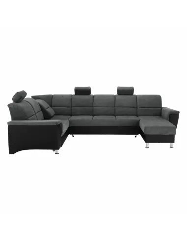 Colțar SANTIAGO U, living, 325x86/106x168/217 cm, piele eco & textil | MobilaOK