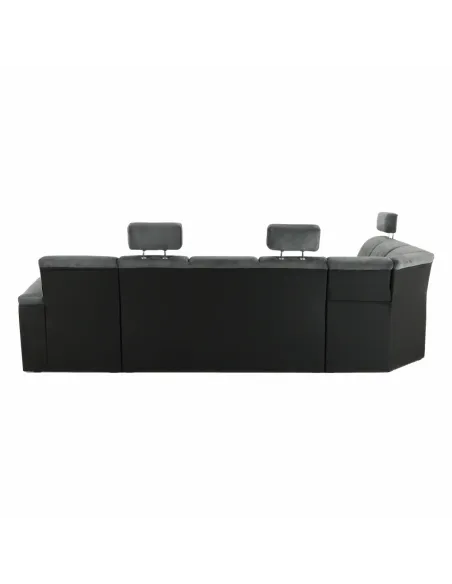 Colțar SANTIAGO U, living, 325x86/106x168/217 cm, piele eco & textil | MobilaOK