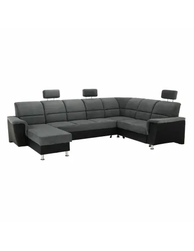 Colțar SANTIAGO U, living, 325x86/106x168/217 cm, Piele ecologică și textil | MobilaOK