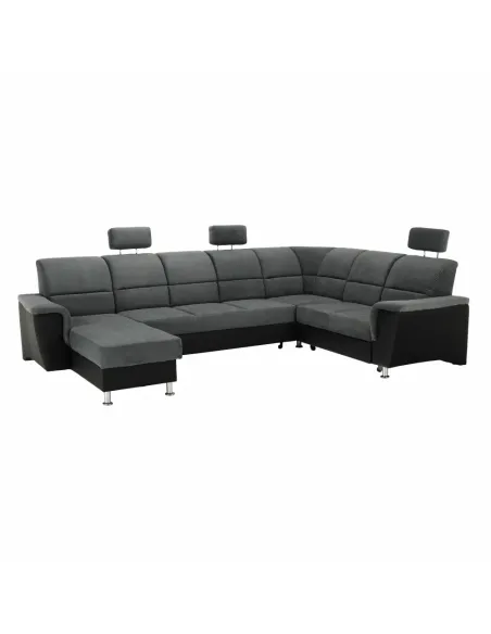 Colțar SANTIAGO U, living, 325x86/106x168/217 cm, Piele ecologică și textil | MobilaOK