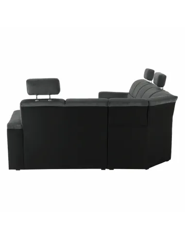 Colțar SANTIAGO U, living, 325x86/106x168/217 cm, Piele ecologică și textil | MobilaOK