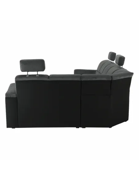 Colțar SANTIAGO U, living, 325x86/106x168/217 cm, Piele ecologică și textil | MobilaOK