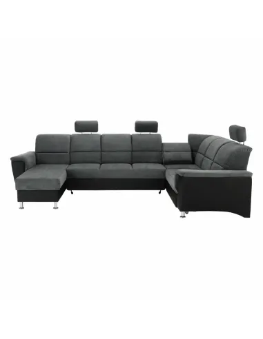 Colțar SANTIAGO U, living, 325x86/106x168/217 cm, Piele ecologică și textil | MobilaOK