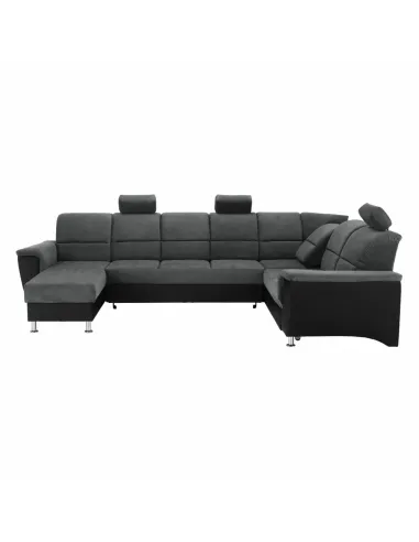 Colțar SANTIAGO U, living, 325x86/106x168/217 cm, Piele ecologică și textil | MobilaOK