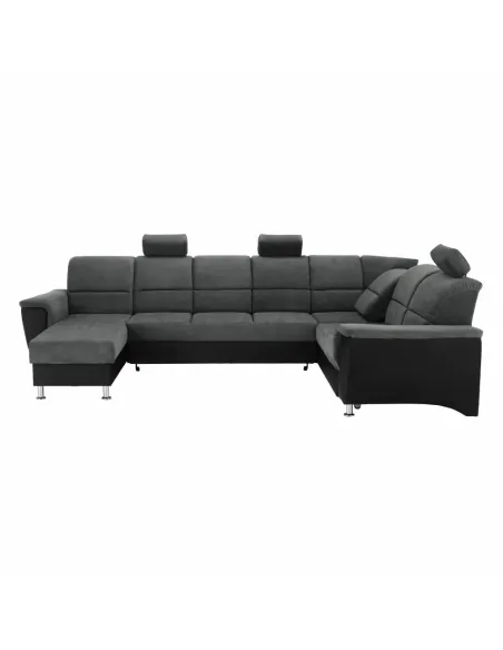 Colțar SANTIAGO U, living, 325x86/106x168/217 cm, Piele ecologică și textil | MobilaOK