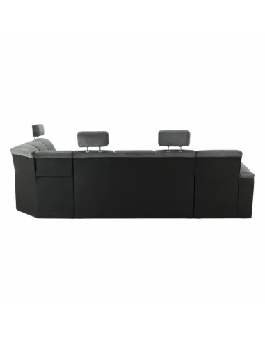 Colțar SANTIAGO U, living, 325x86/106x168/217 cm, Piele ecologică și textil | MobilaOK