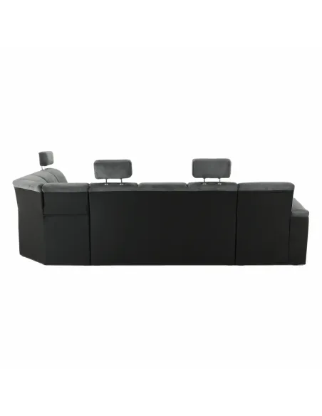 Colțar SANTIAGO U, living, 325x86/106x168/217 cm, Piele ecologică și textil | MobilaOK