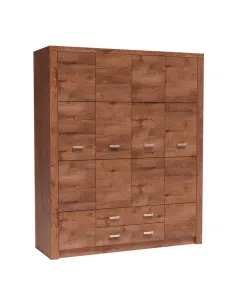 Dulap INFINITY I-18 pentru dormitor/living, 178x214x58 cm, PAL melaminat frasin | MobilaOK