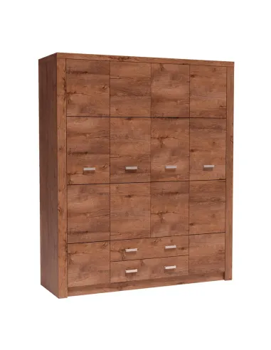 Dulap INFINITY I-18 pentru dormitor/living, 178x214x58 cm, PAL melaminat frasin | MobilaOK