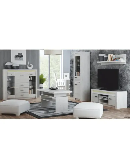 Pat INFINITY I-19 dormitor 160x200 PAL melaminat, frasin alb | MobilaOK