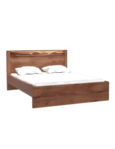 Pat INFINITY I-19 dormitor 160x200 PAL melaminat, frasin deschis | MobilaOK