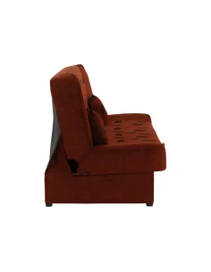 Canapea extensibilă ASIA NEW, living, 194x86x95 cm, textil cărămiziu | MobilaOK 2