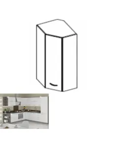 Dulap Superior, PRADO, Bucătărie, 59/59x71.5x31 cm, PAL Melaminat | MobilaOK 2