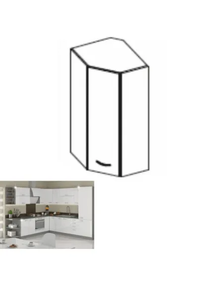 Dulap Superior, PRADO, Bucătărie, 59/59x71.5x31 cm, PAL Melaminat | MobilaOK