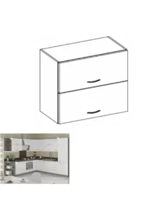 Dulap Superior (corp suspendat), PRADO 80 GU-72, bucatarie/hol/dormitor, 80x71.5x31 cm, PAL melaminat | MobilaOK 2