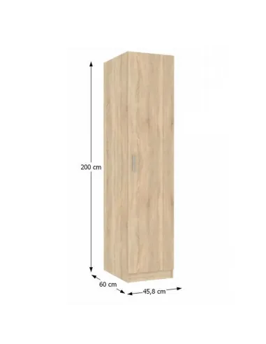 Dulap INVITA Tip 1, stejar sonoma, 45.8x60x200 cm, PAL melaminat | MobilaOK