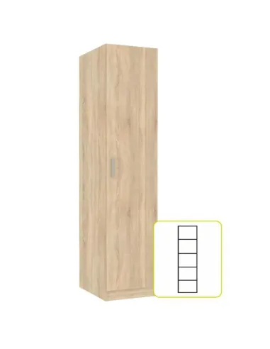 Dulap INVITA Tip 1, stejar sonoma, 45.8x60x200 cm, PAL melaminat | MobilaOK