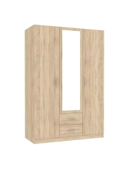 Dulap INVITA TIP 2, dormitor, 134.2x60x200 cm, PAL melaminat stejar sonoma | MobilaOK