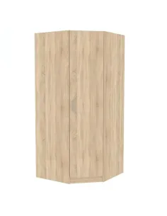 Dulap de colț INVITA, stejar sonoma, pentru dormitor, 90.5x90.5x200 cm, PAL melaminat | MobilaOK