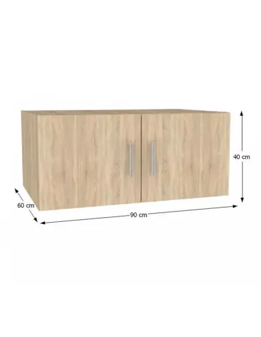 Dulap Superior (corp suspendat), INVITA, dormitor/hol, 90x60x40 cm, PAL laminat | MobilaOK