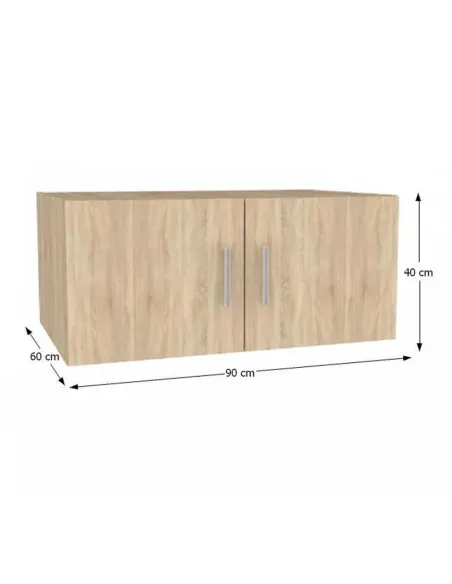 Dulap Superior (corp suspendat), INVITA, dormitor/hol, 90x60x40 cm, PAL laminat | MobilaOK