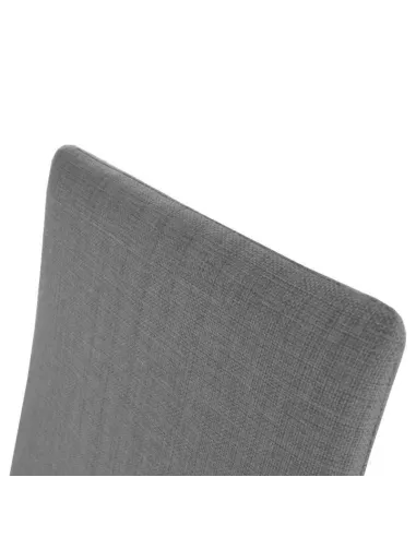 Scaun dining AMINA, living/dining, 44x57x110 cm, textil gri/crom | MobilaOK