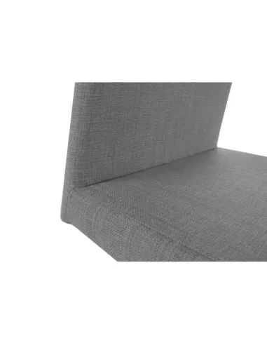 Scaun dining AMINA, living/dining, 44x57x110 cm, textil gri/crom | MobilaOK