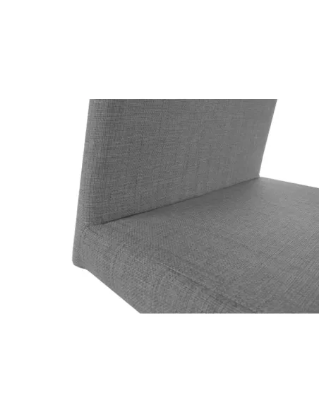 Scaun dining AMINA, living/dining, 44x57x110 cm, textil gri/crom | MobilaOK