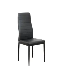 Scaun COLETA NOVA, birou/dining, 41x49x96 cm, piele eco și metal | MobilaOK