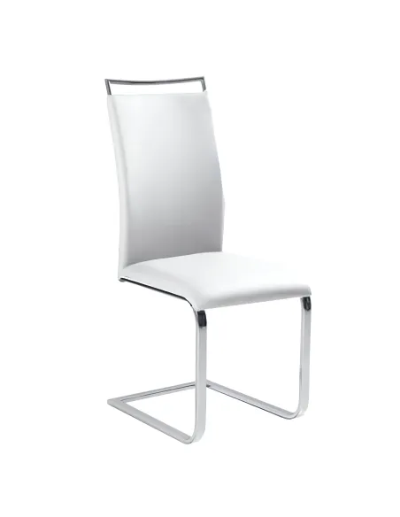 Scaun BARNA NEW dining, 43x46x100 cm, Piele ecologică/Crom | MobilaOK