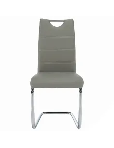 Scaun de bucătărie ABIRA NEW, piele eco/crom, 43x44x96 cm | MobilaOK 2