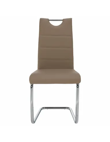 Scaun de bucătărie ABIRA NEW, bucătărie/dining, 43x44x96 cm, piele eco/crom | MobilaOK