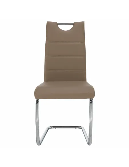 Scaun de bucătărie ABIRA NEW, bucătărie/dining, 43x44x96 cm, piele eco/crom | MobilaOK