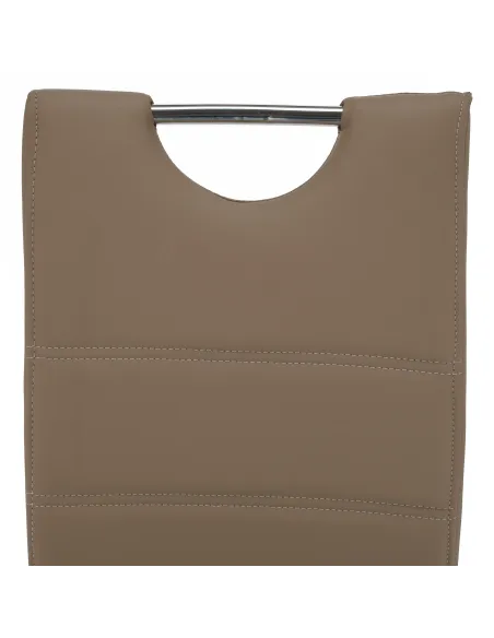 Scaun de bucătărie ABIRA NEW, bucătărie/dining, 43x44x96 cm, piele eco/crom | MobilaOK
