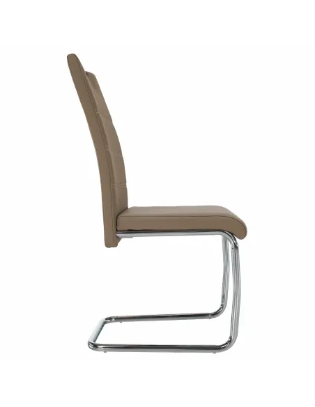 Scaun de bucătărie ABIRA NEW, bucătărie/dining, 43x44x96 cm, piele eco/crom | MobilaOK