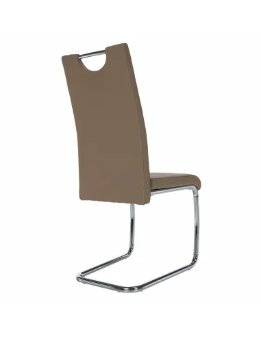 Scaun de bucătărie ABIRA NEW, bucătărie/dining, 43x44x96 cm, piele eco/crom | MobilaOK