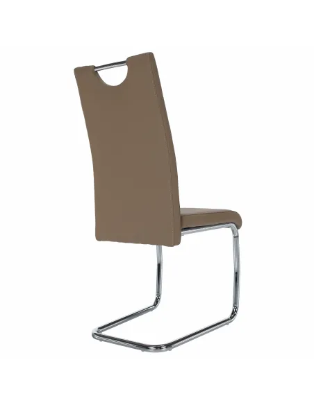 Scaun de bucătărie ABIRA NEW, bucătărie/dining, 43x44x96 cm, piele eco/crom | MobilaOK