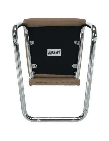 Scaun de bucătărie ABIRA NEW, bucătărie/dining, 43x44x96 cm, piele eco/crom | MobilaOK