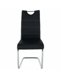 Scaun Dining KONDELA, living/sufragerie, 43x44x96 cm, Piele PU + Crom | MobilaOK 2