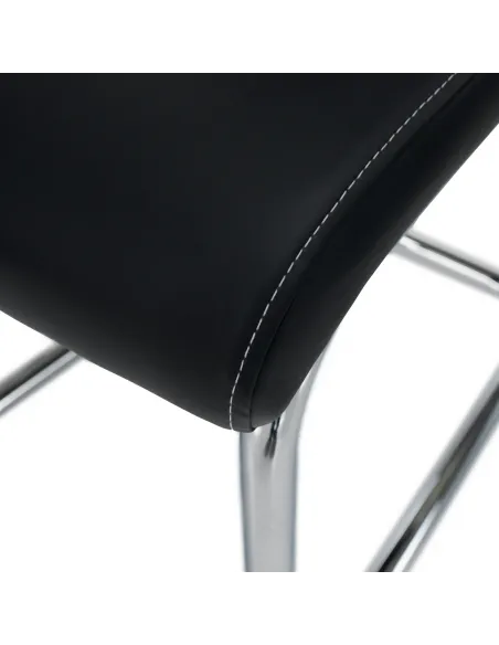 Scaun Dining KONDELA, living/sufragerie, 43x44x96 cm, Piele PU + Crom | MobilaOK