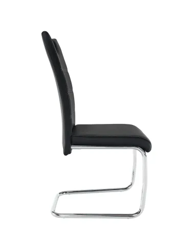 Scaun Dining KONDELA, living/sufragerie, 43x44x96 cm, Piele PU + Crom | MobilaOK