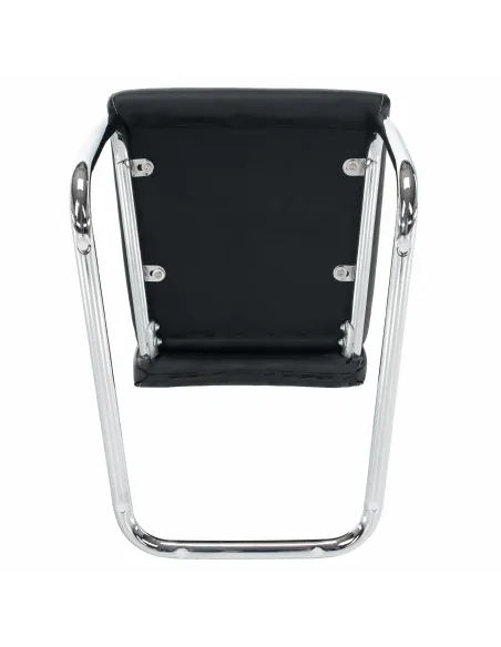 Scaun Dining KONDELA, living/sufragerie, 43x44x96 cm, Piele PU + Crom | MobilaOK