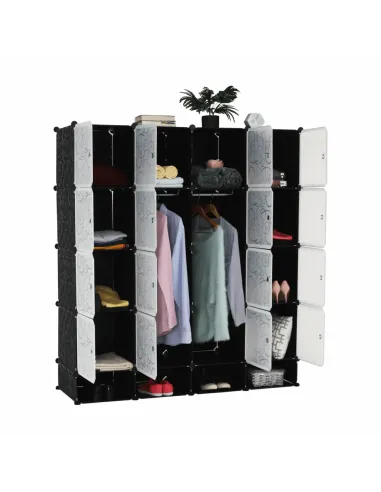 Organizator Dulap, RODAN TYPE 2, dormitor/hol, 147x47x165 cm, Plastic/Metal | MobilaOK