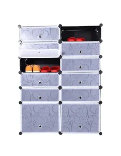Organizator de pantofi BEKIM TYPE 2, hol/dormitor, 96x37x37 cm, Plastic/Metal | MobilaOK