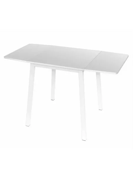 Masă Dining MAURO, living/bucătărie, 60-120x60 cm, PAL/MDF cu folie și metal | MobilaOK
