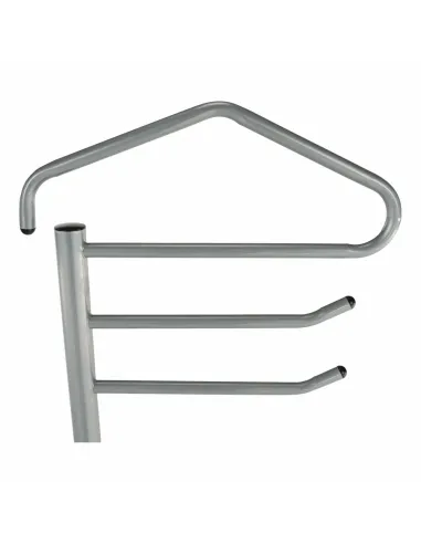 Cuier OTMAR, slujitor mut, 46x30x108 cm, metal, gri | MobilaOK