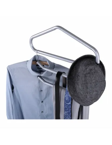 Cuier OTMAR, slujitor mut, 46x30x108 cm, metal, gri | MobilaOK